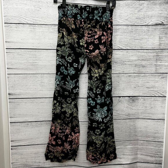 Jessica Simpson Boho Multicolor Floral Flare Maternity Pants Size S - Picture 2 of 3